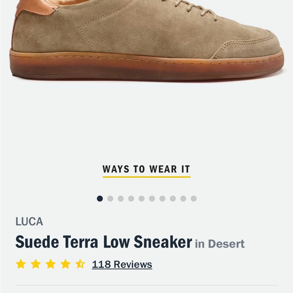 Brown Low-Top Sneakers with Suede Upper and Gum Sole